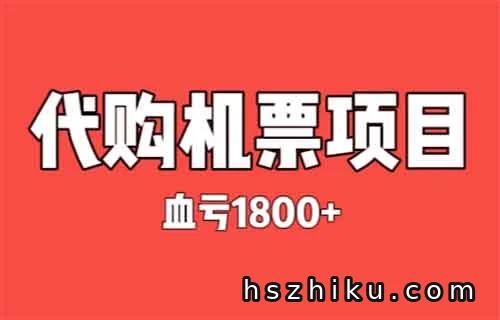 血亏1800元，灰色项目揭秘——代购机票，小白也能日赚千元！（真实套路揭秘）