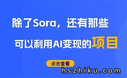 除了Sora，普通人利用AI变现的项目还有这些！